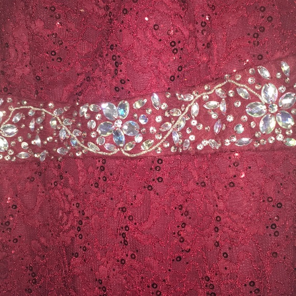 LA Scala Burgundy Dress - Picture 2 of 5